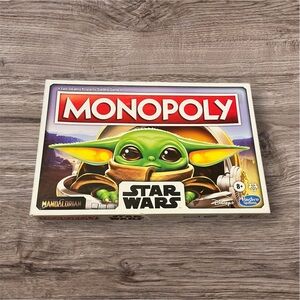Monopoly Star Wars The Mandalorian‎ Child Edition Board Game Complete